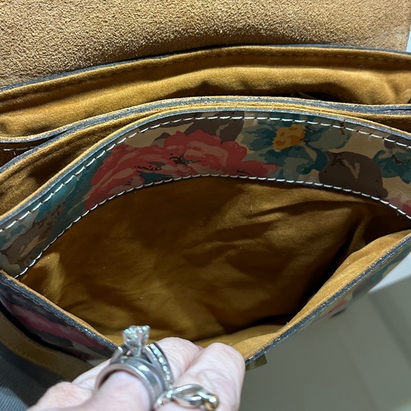 Patricia Nash First Bloom Leather Balluri Flap Crossbody bag - Picture 13 of 16